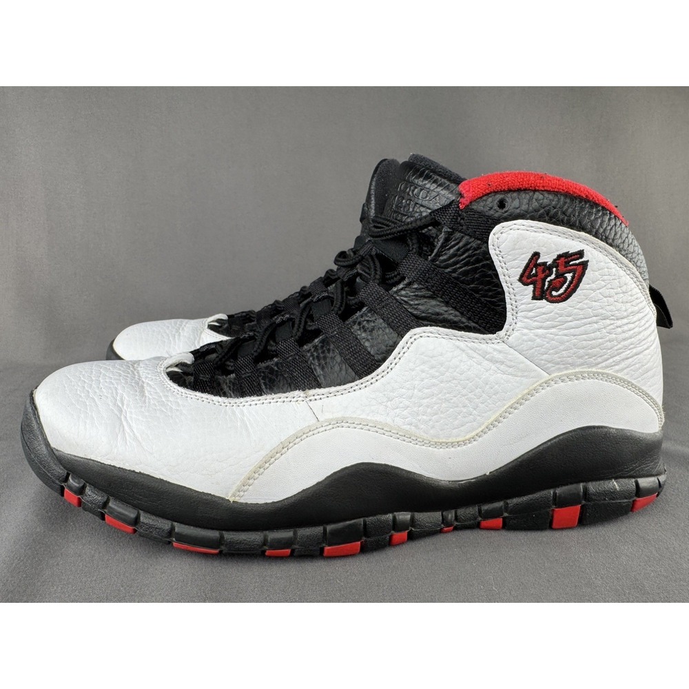 Jordan 10 Retro Double Nickel White Black True Red 310805-102 Mens Size 10.5‎ - Picture 5 of 8